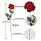 11pcs Artificial Flowers Red Fake Roses and Pink Tiger Lily Fake Valentines Flowers Bouquet for Wedding Bouquet Silk Floral Arrangement Home Table Decor Party Valentine's Day Gift (No Vase)